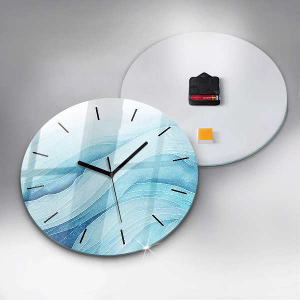 Reloj de pared redondo Nubes azules