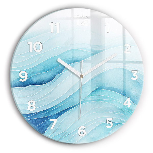 Reloj de pared redondo Nubes azules