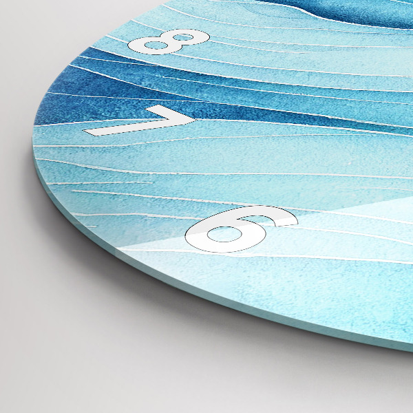 Reloj de pared redondo Nubes azules