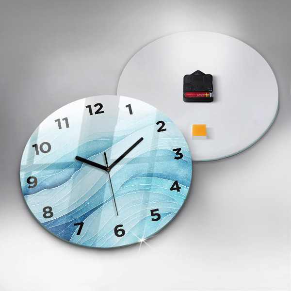 Reloj de pared redondo Nubes azules