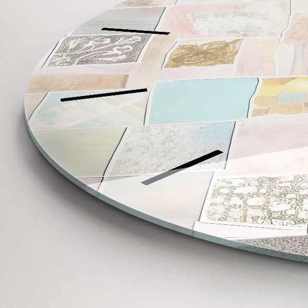 Reloj de pared redondo Azulejos de colores