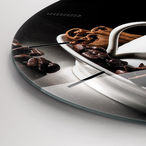 Reloj de pared redondo Taza de café