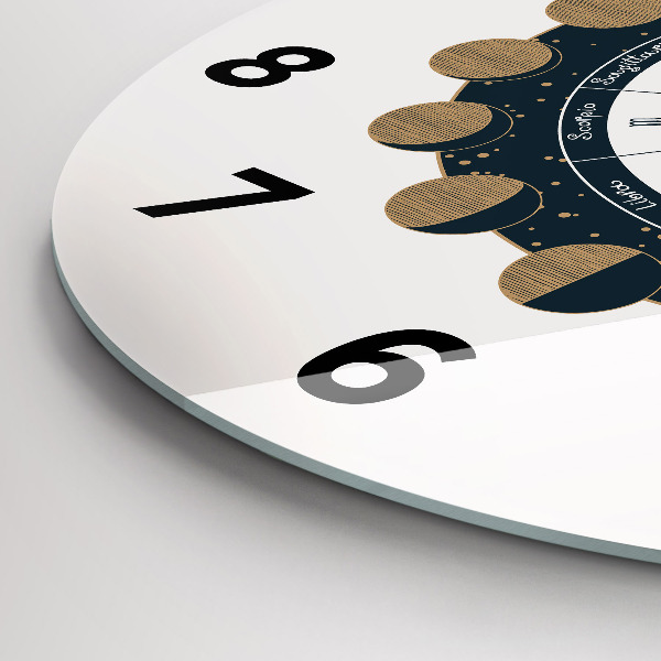 Reloj redondo pared Fases de la luna y el ojo