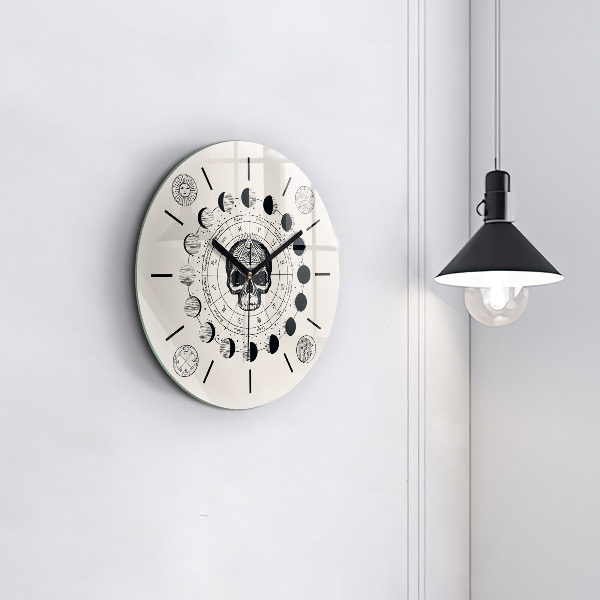 Reloj de pared redondo Fases de la luna