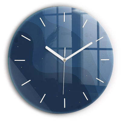 Reloj de pared redondo Olas azules