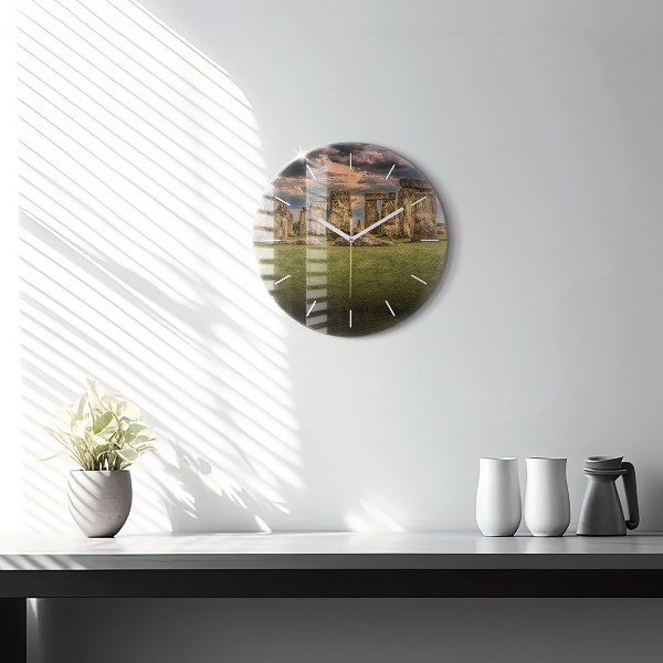 Reloj de pared redondo Stonehenge Nimbostratus