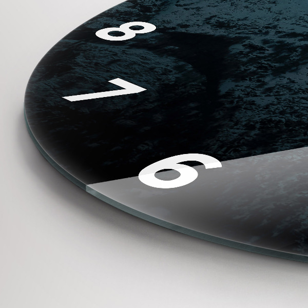 Reloj de pared redondo Puesta de sol en las montañas