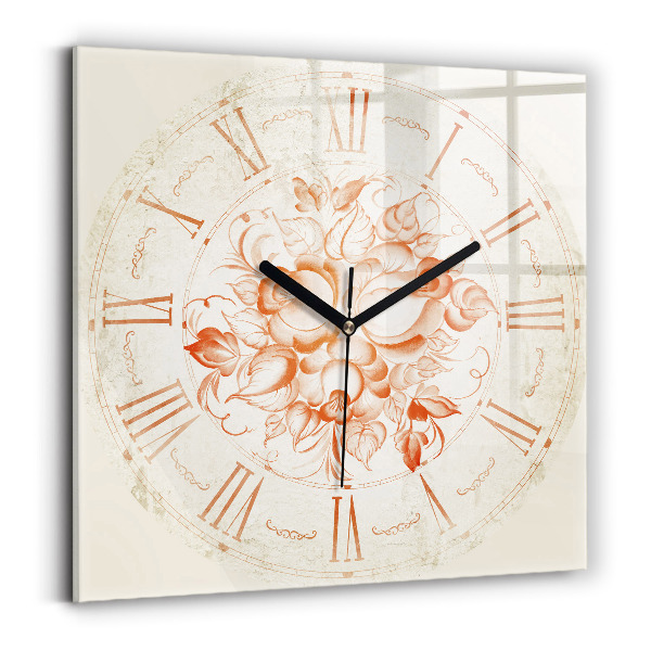 Reloj cuadrado Motivo romano