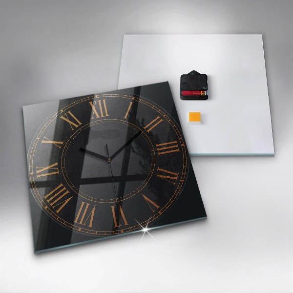 Reloj cuadrado Números romanos antiguos