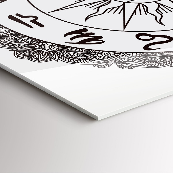 Reloj de pared cuadrado Signos del zodiaco decorativos