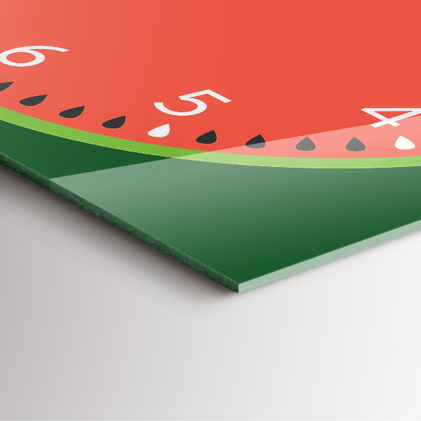 Reloj de pared cuadrado Sandía dulce