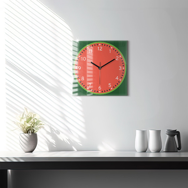 Reloj de pared cuadrado Sandía dulce