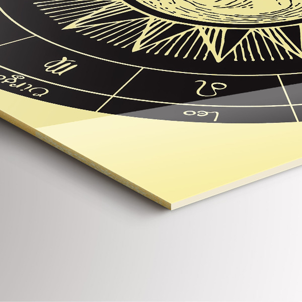 Reloj cuadrado Los zodíacos y el Sol