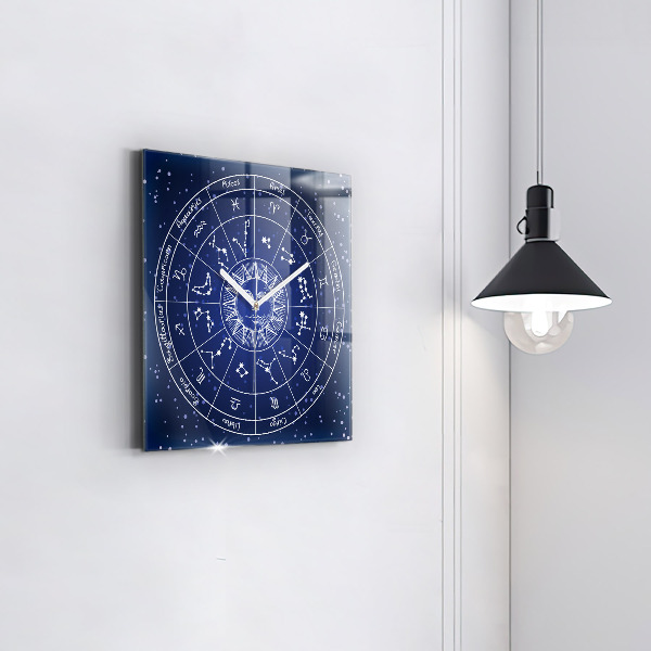 Reloj de pared cuadrado Las constelaciones zodiacales