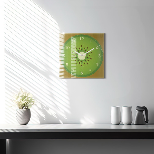 Reloj de pared cuadrado Kiwi