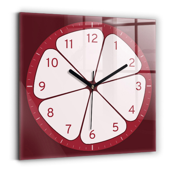 Reloj de pared cuadrado Fruta en rodajas