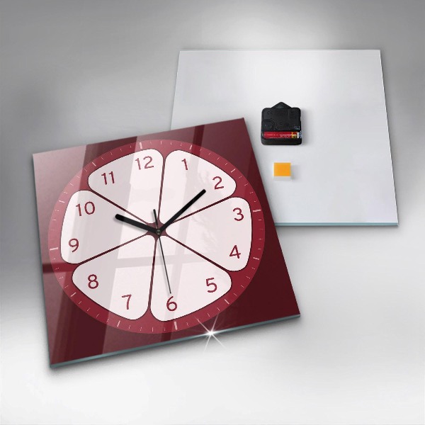 Reloj de pared cuadrado Fruta en rodajas