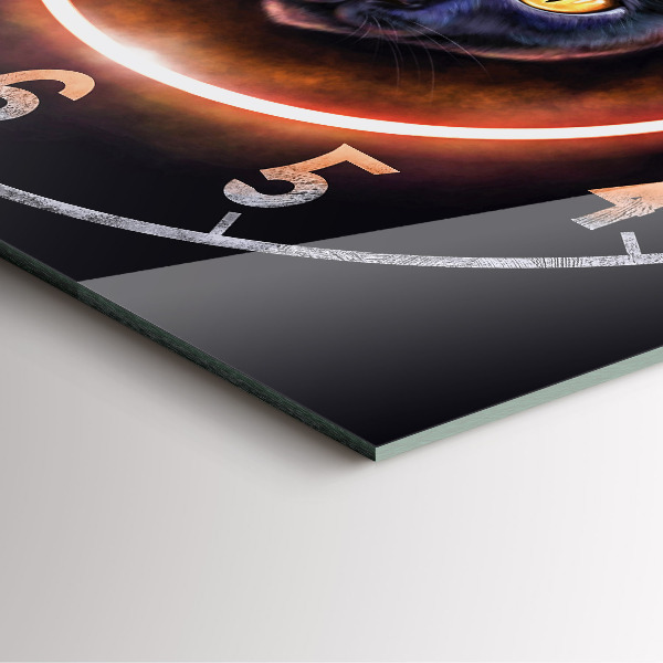 Reloj cuadrado Gato mágico