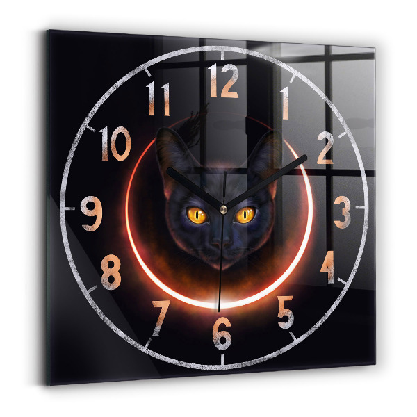 Reloj cuadrado Gato mágico