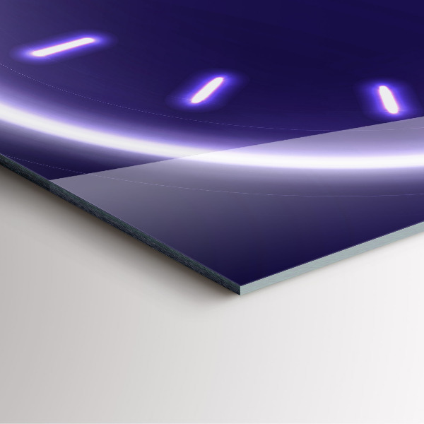 Reloj de pared cuadrado Guiones de neón