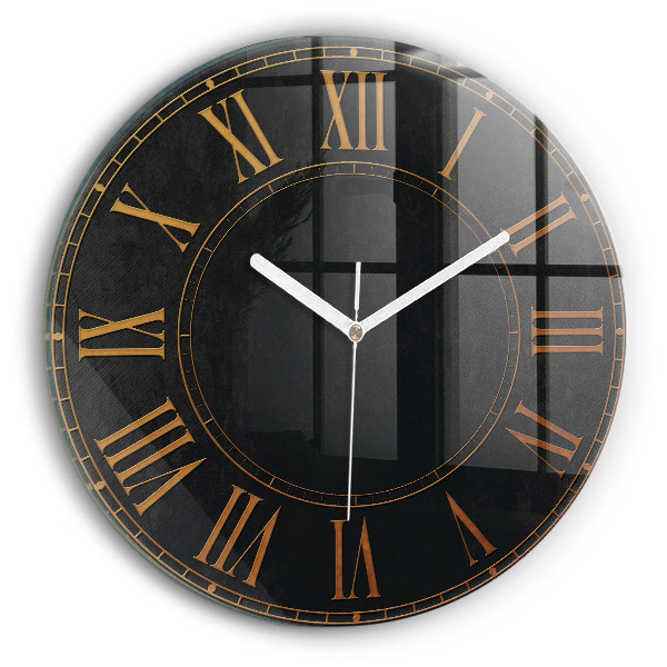 Reloj de pared redondo Números romanos antiguos