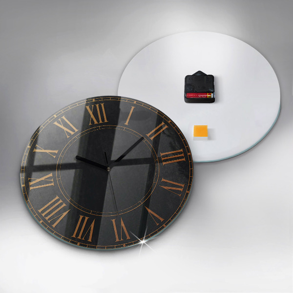 Reloj de pared redondo Números romanos antiguos