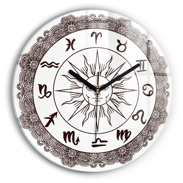 Reloj de pared redondo Zodiacos decorativos
