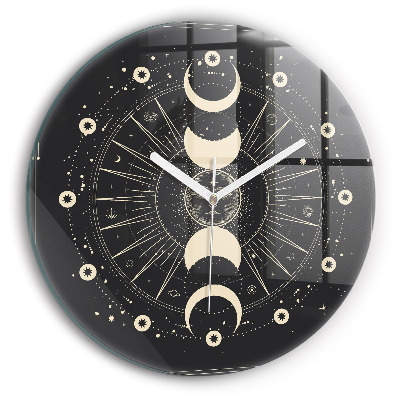 Reloj de pared redondo Lunas y Soles
