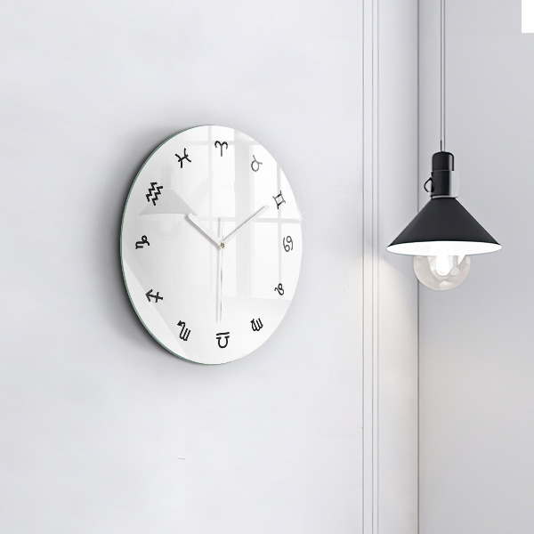 Reloj de pared redondo Zodíaco minimalista