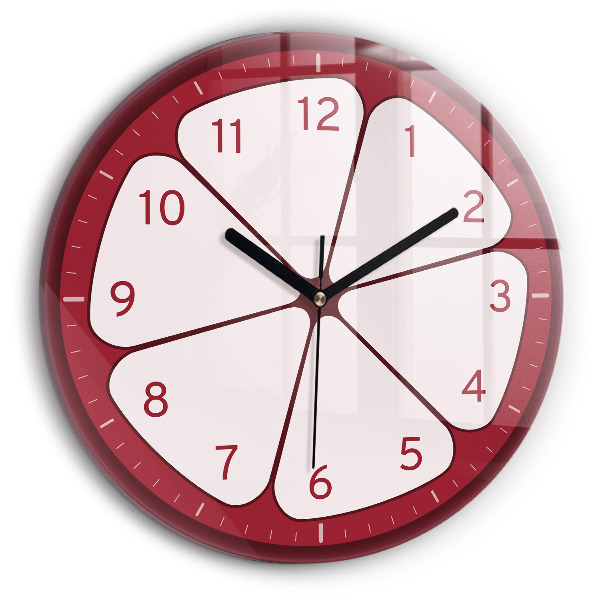 Reloj redondo pared Fruta en rodajas