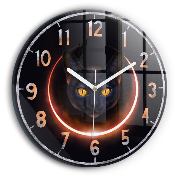 Reloj redondo pared Gato mágico