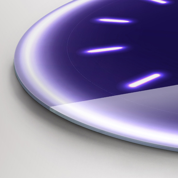 Reloj redondo pared Guiones de neón