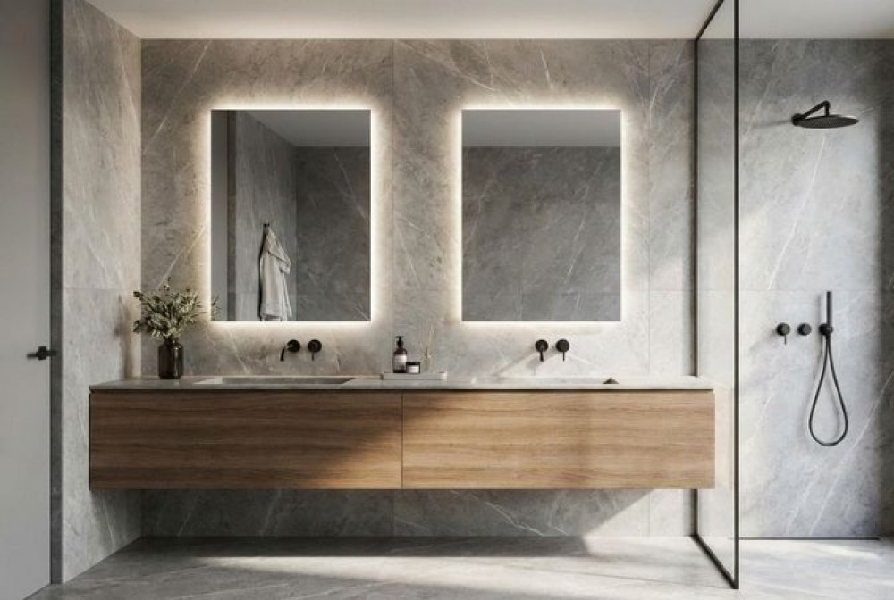 dos espejos para el baño