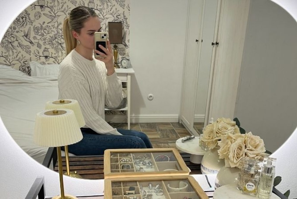 espejo de maquillaje